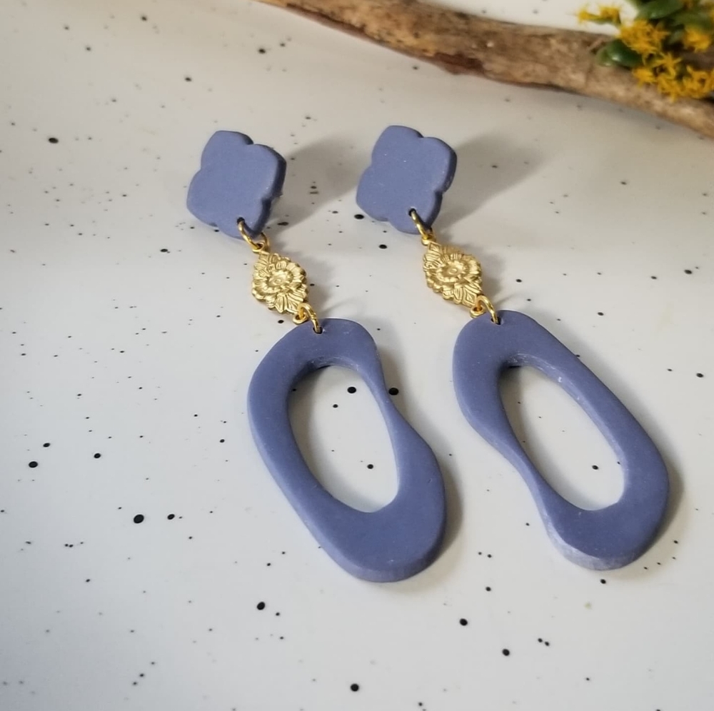 Handcrafted polymer clay earrings
